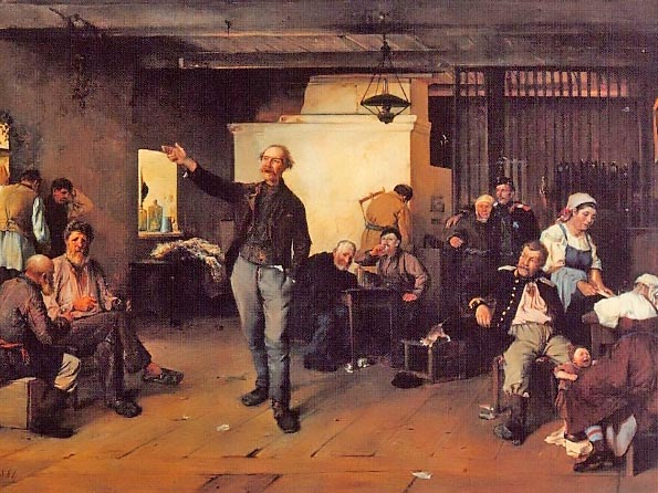 Николай Скадовский. Трактирный оратор. 1881. Государственная Третьяковская галерея, Москва