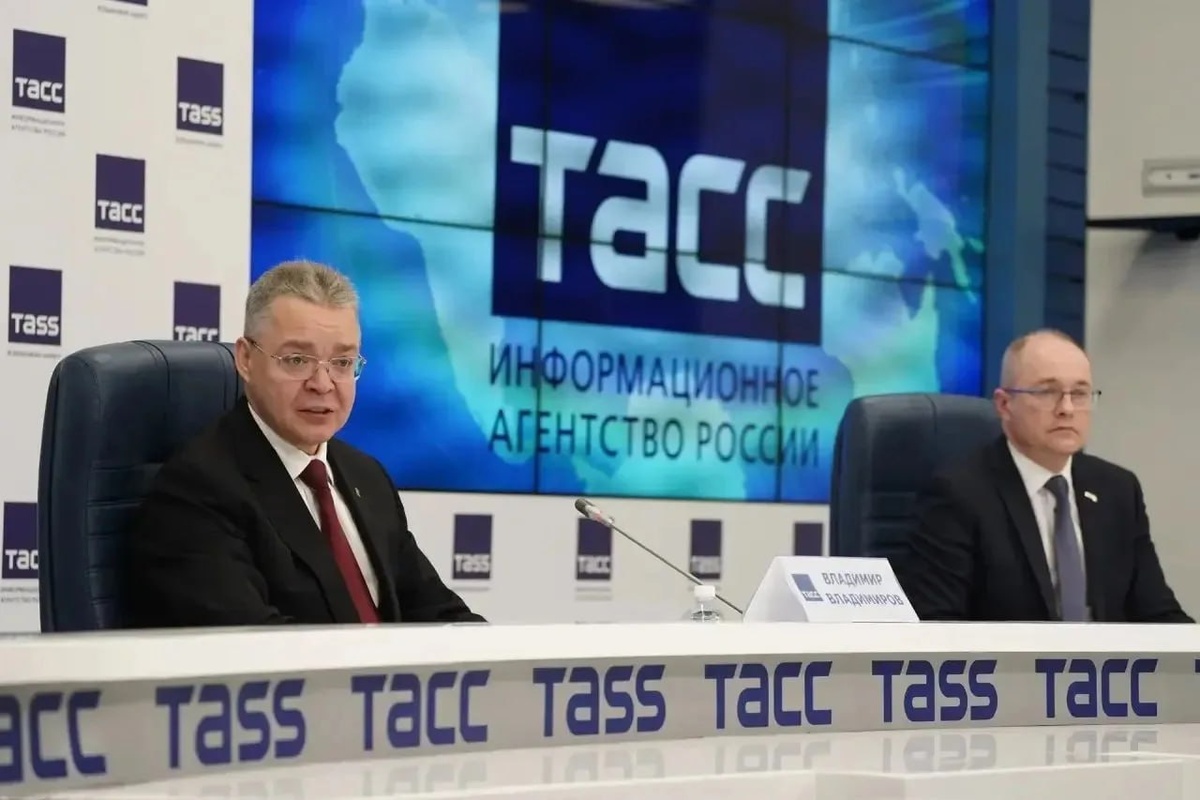 Губернатор провел пресс-конференцию.  Фото: Фото: управление пресс-службы и информационной политики губернатора Ставропольского края и Правительства Ставропольского края