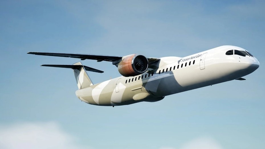 Автор фото: Fokker Next Gen Latvia. Проект пассажирского самолёта на водородном топливе (визуализация).