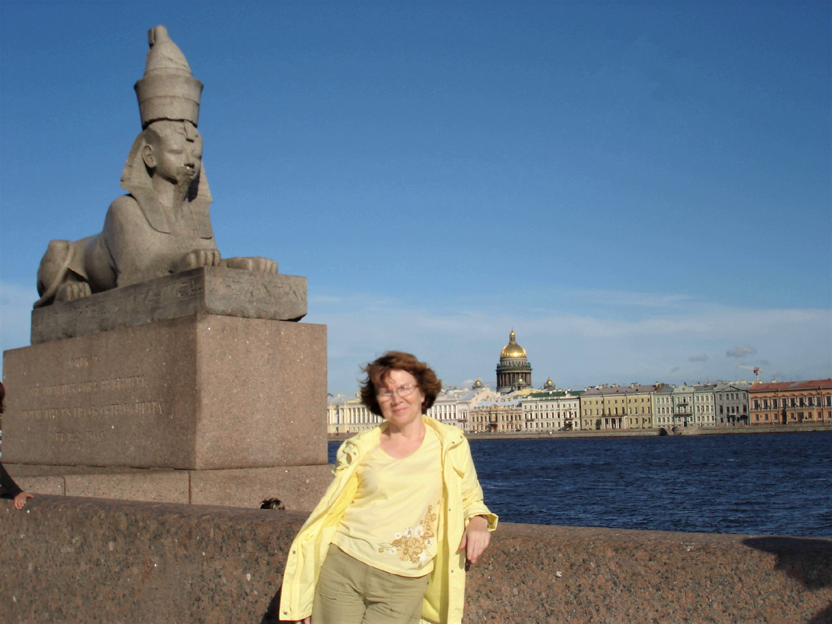 Фото автора. Университетская набережная. Сфинкс 13 века