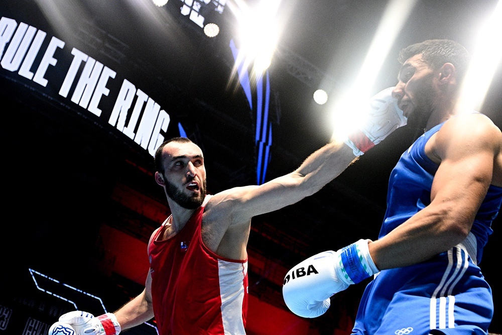    У Муслима Гаджимагомедова уже есть пояс среди профи, но и на любительском ринге он еще не все показал. / РИА Новости