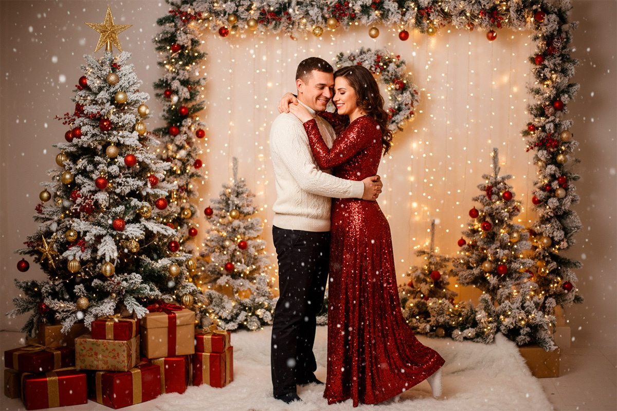 РБК Life📷Студийная съемка в канун Нового года может предвосхищать какое-то важное для пары событие, например помолвку