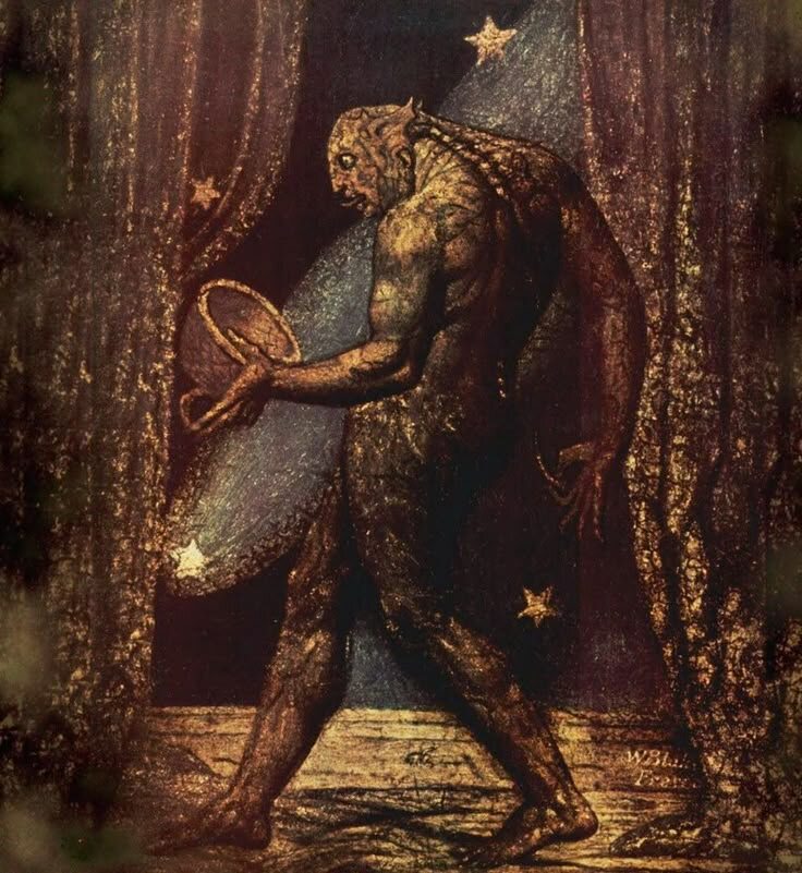 "Призрак блохи" (The Ghost of a Flea). Одна из самых странных и пугающих его работ, которая отлично иллюстрирует его визионерский дар.