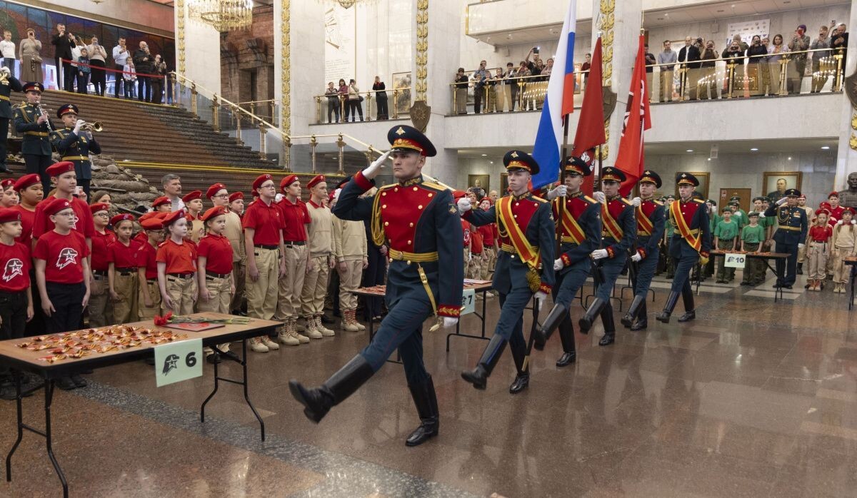     Клятва юнармейцев в Музее Победы Источник: victorymuseum.ru Автор фото: Пресс-служба Музея Победы