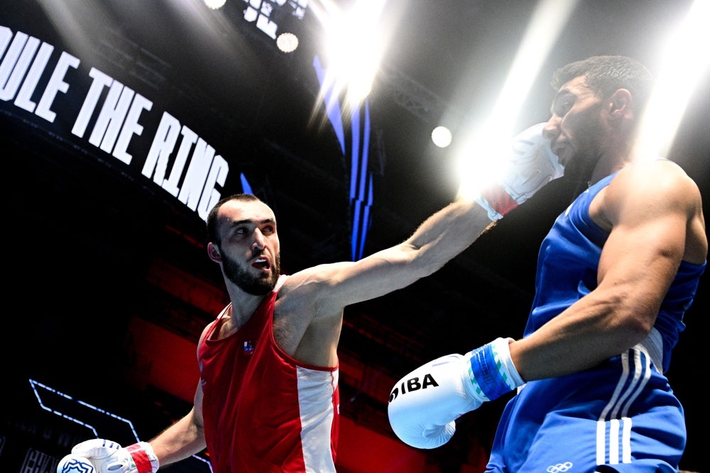    У Муслима Гаджимагомедова уже есть пояс среди профи, но и на любительском ринге он еще не все показал. / РИА Новости