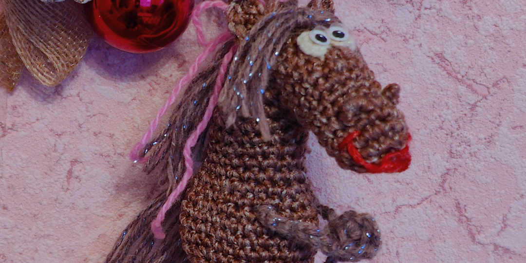 Лошадка🐴 игрушка крючком .Символ будущего года на ёлочку!🌲Мастер класс.❄️