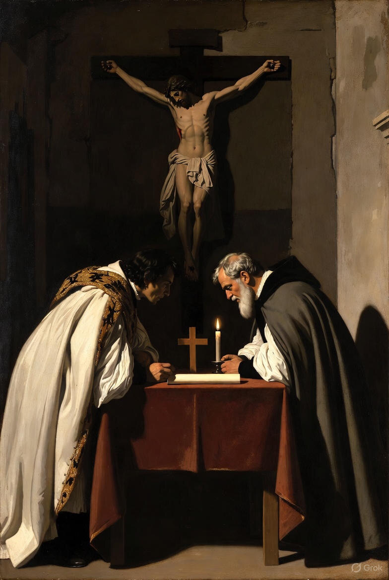 "Тайное Завещание", иллюстрация создана сетью Грок