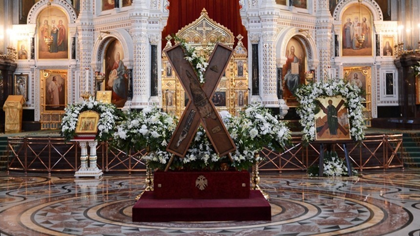 Пребывание Креста апостола Андрея Первозванного в Москве.Сергей Власов / patriarchia.ru