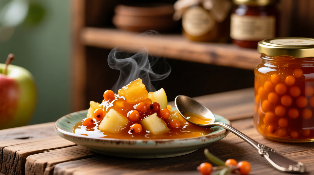 Яблочно-облепиховый джем