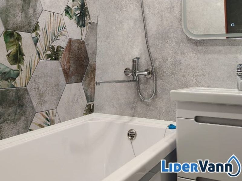 Ремонт ванной комнаты и акриловый вкладыш в ванну