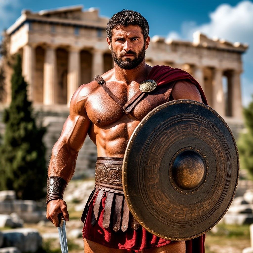 Кратос - воплощение силы (нейросеть)