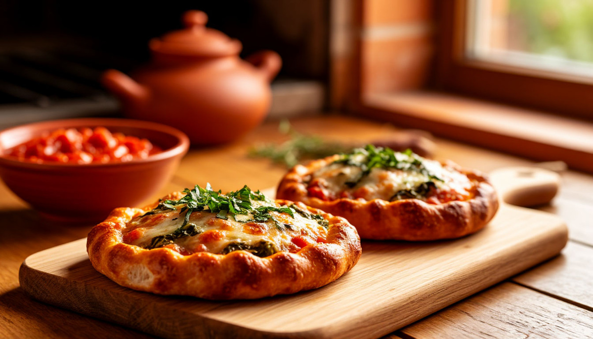 «Это не чебурек — и не пицца. Это плацинда: лепёшка, которую жарят без масла. Жир — внутри, в сыре. А румянец — от кефира и соды»