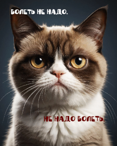 Болеть не надо.