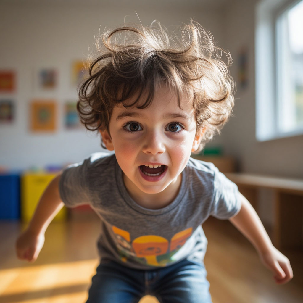 Так нейросеть изображает ребёнка с СДВГ.