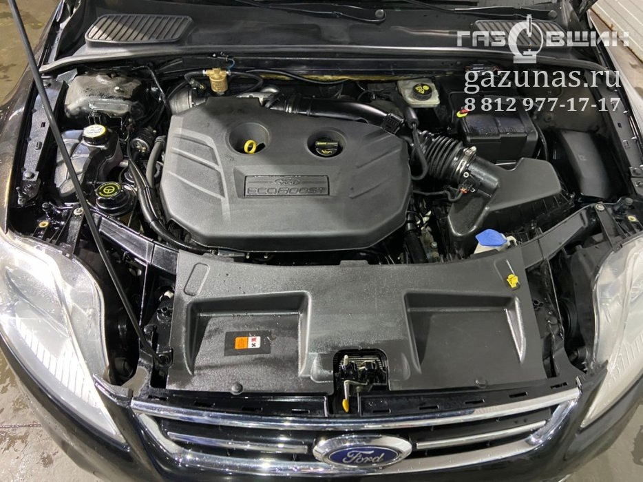 Установка ГБО на Ford Mondeo (BD) IV (рестайл) 2.0EcoBoost (200 л.с.) ГБО на TNBA переоборудован для использования в качестве моторного топлива сжиженного нефтяного газа (пропан-бутан)	