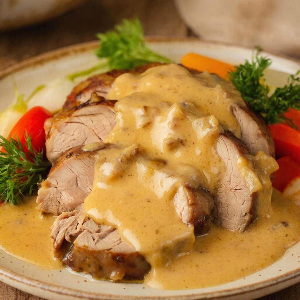 Отварное мясо, запеченное в молочном соусе на канале dzen.ru/cookday