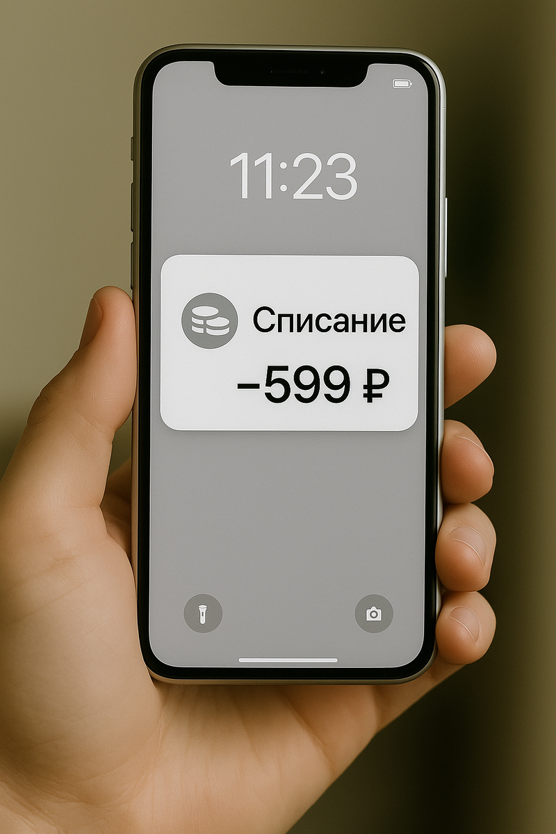 Вот так переодически мы не замечаем небольших списаний за подписки.