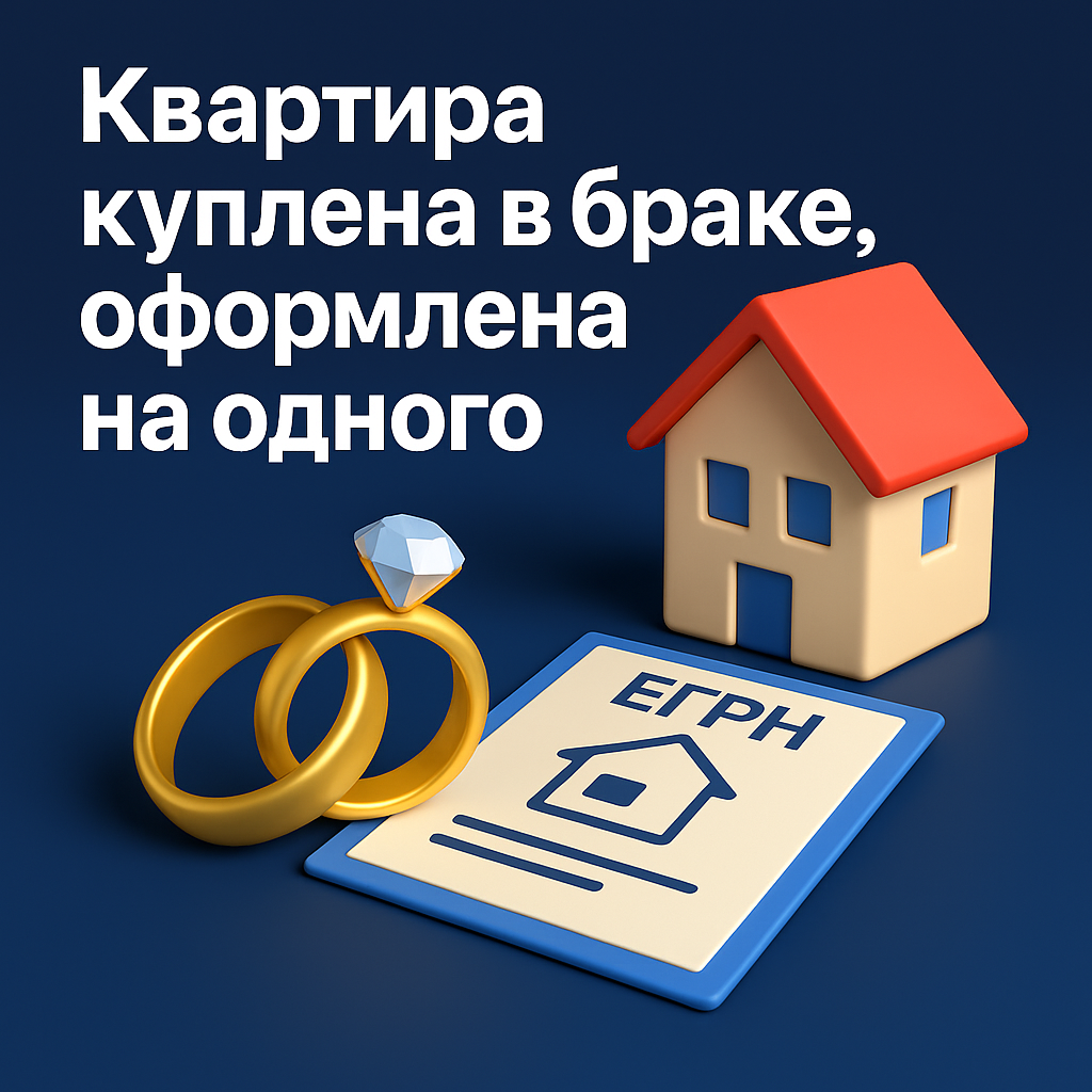 Квартира куплена в браке, но оформлена на одного: что на самом деле считается совместной собственностью и что об этом говорит Росреестр