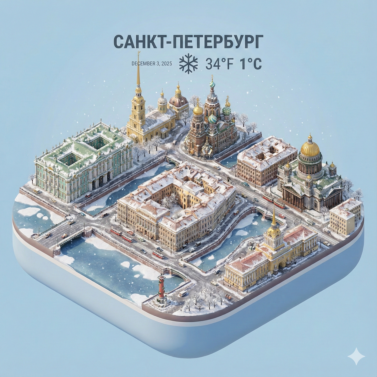 Миниатюрные 3D-города в одну команду