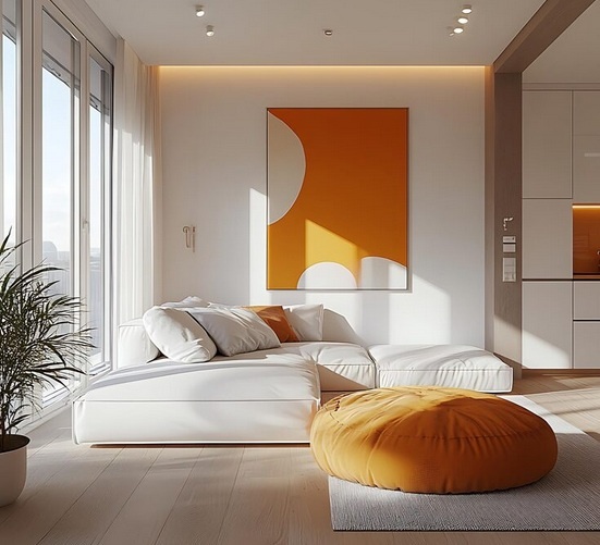 Дизайн-проект гостиной, Проектная Группа ПЛАНЕТА