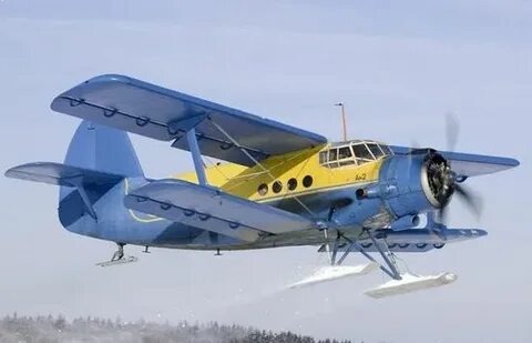 Ан-2 на лыжном шасси.