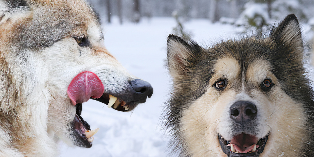 Почему даже стая ездовых собак не справится с одним матёрым волком