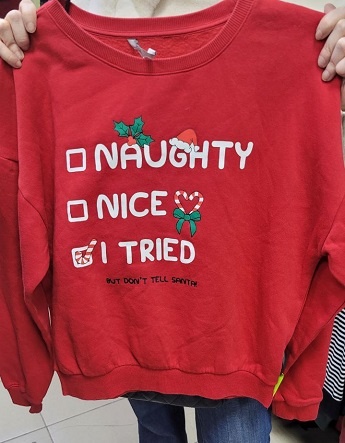 Новогодний свитшот, размер 50-52, цена 1200