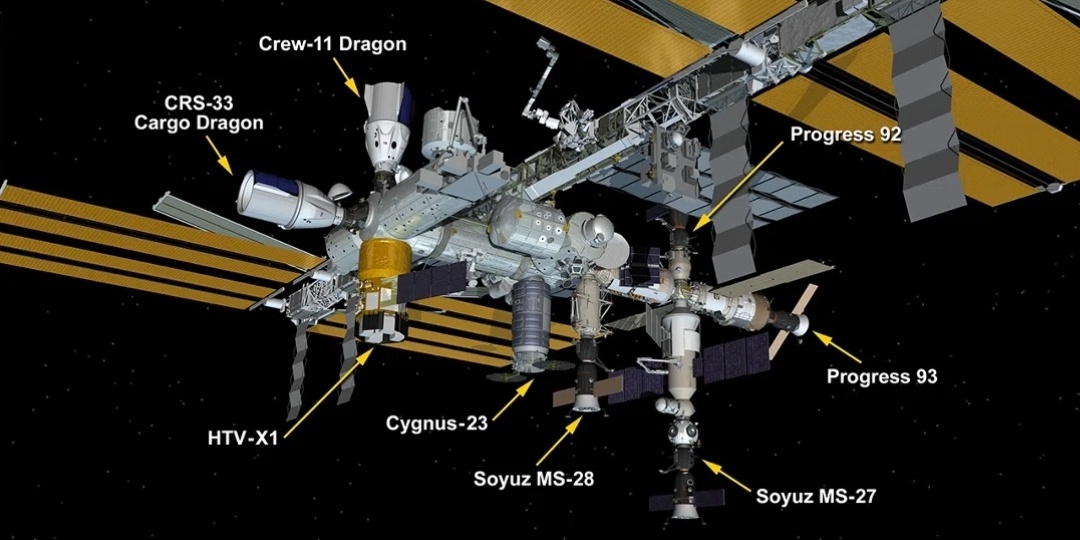 Заполнено до отказа: как на МКС впервые в истории установили рекорд космических «пробок»