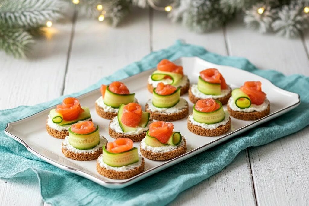 канапе из красной рыбы