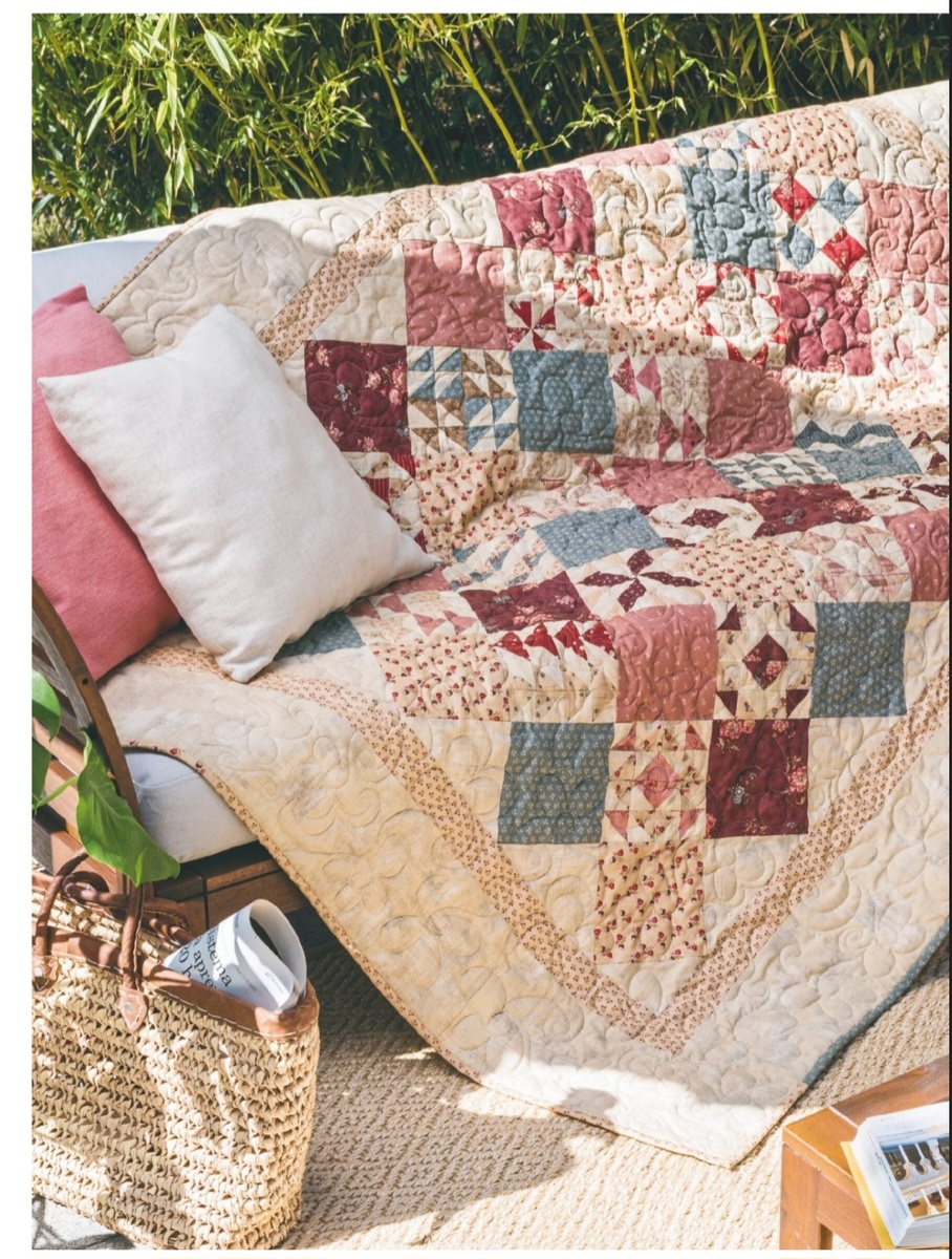 Плед из хб ткани разных цветов