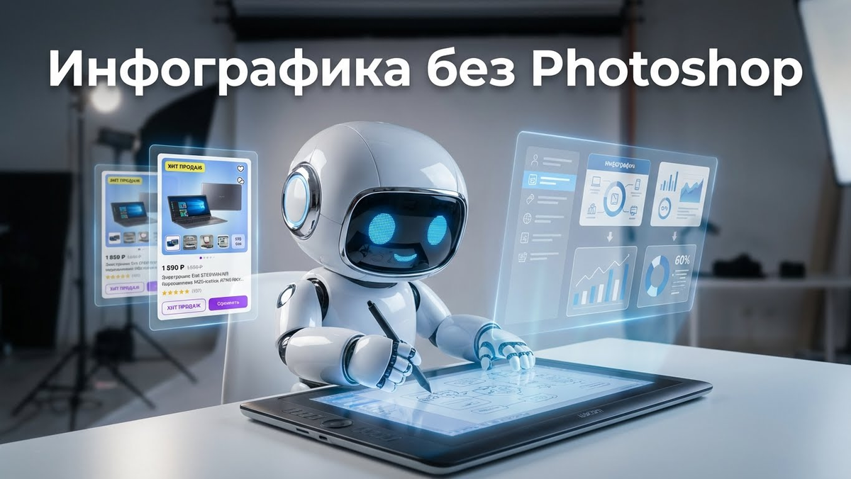    Инфографика для маркетплейсов нейросетью без Photoshop admin
