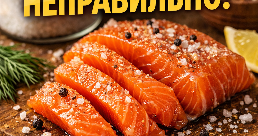 90% людей солят красную рыбу неправильно. Я тоже так делал