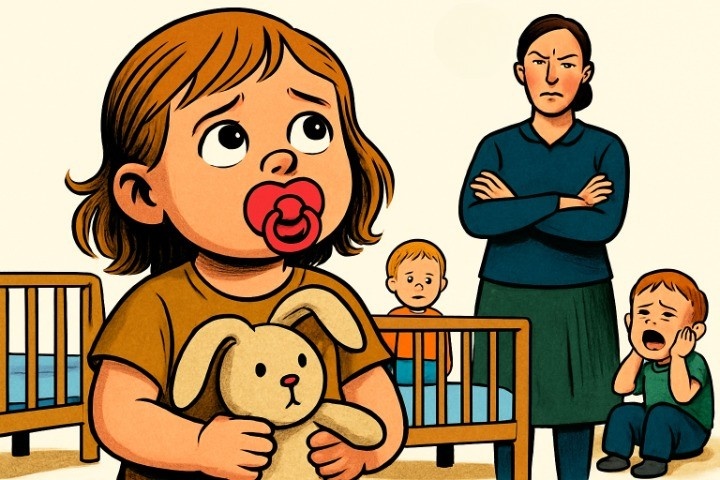 Запрещены ли соски в детском саду? Я боюсь, что воспитатель выкинет любимую соску моего ребенка.