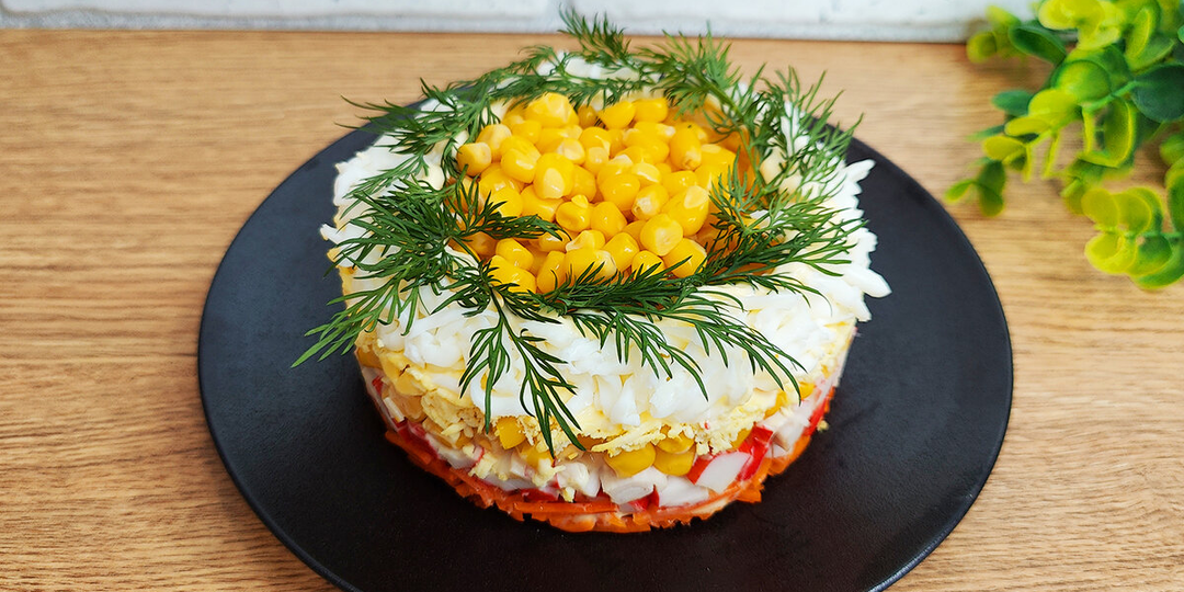 Праздничный салат "Любаня" готовлю за 10 минут: вкусный, лёгкий и красивый салат на новогодний стол