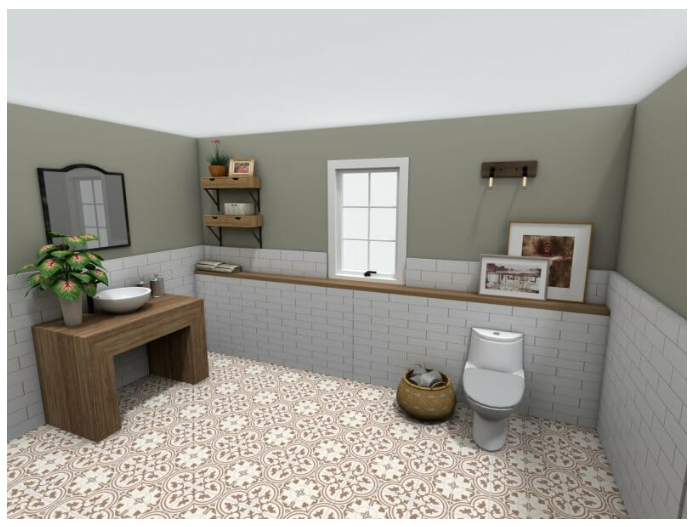 Пять главных элементов ванной комнаты в деревенском стиле