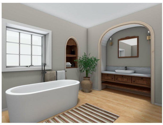 Ванные комнаты в средиземноморском стиле переосмысливают минимализм