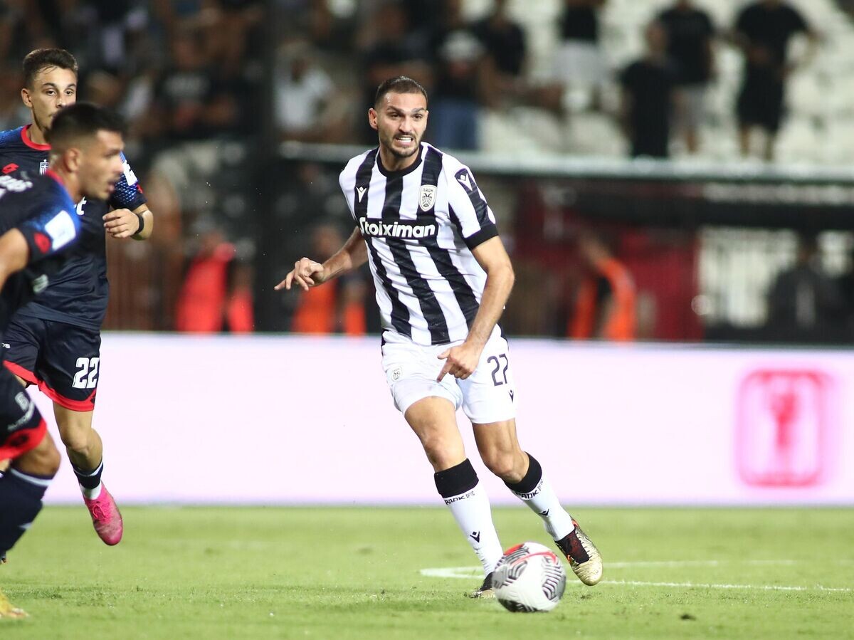    Полузащитника ПАОК Магомед Оздоев© пресс-служба клуба ПАОК