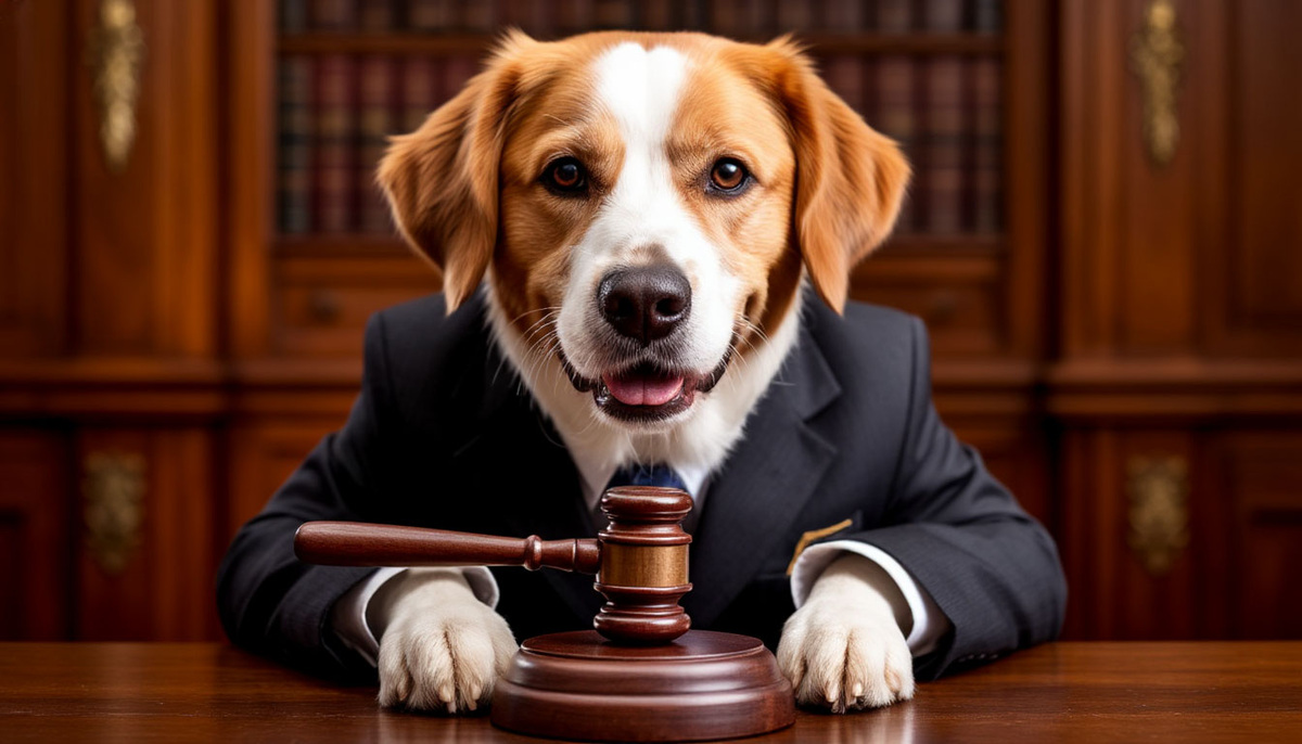 Собака в суде