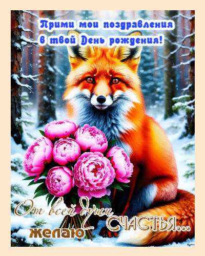 Прими мои поздравления.