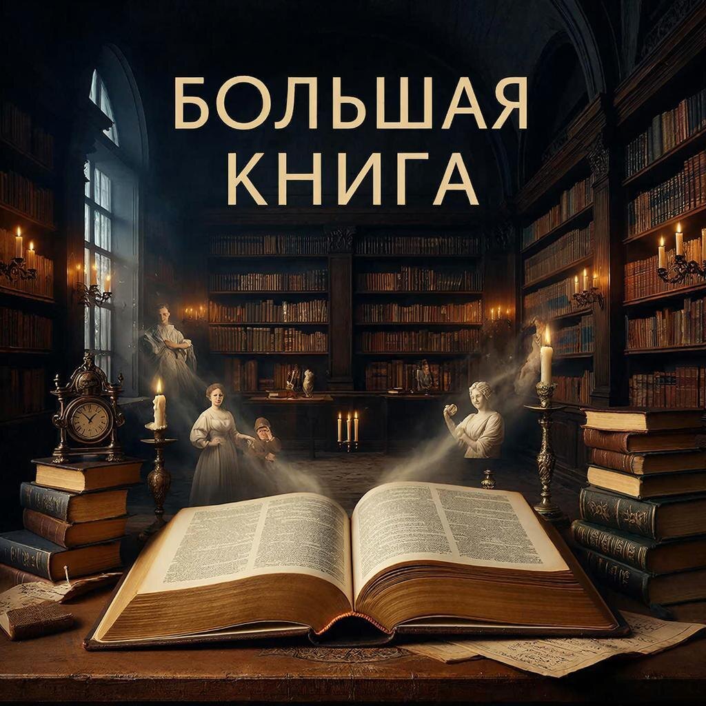 В России вручили литературную премию «Большая книга-2025». (Обложка создана с помощью ИИ GigaChat) 