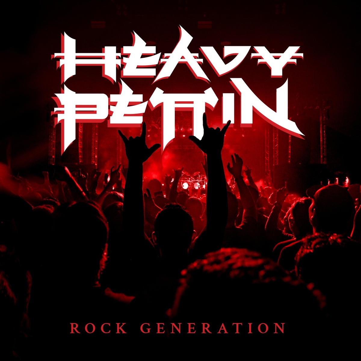 Обложка альбома Heavy Pettin «Rock Generation» 2025