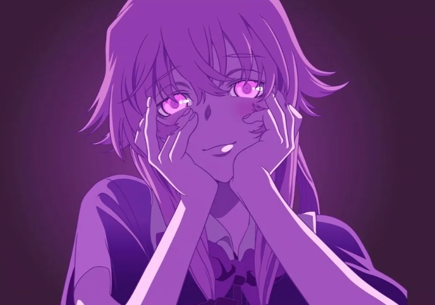 В своё время этот кадр с Юно Гасай, ставший мемом, был буквально на каждом шагу, а Юно очень долго оставалась топ-вайфу.