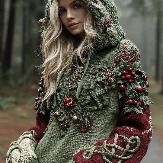 Что вяжет нейросеть! Красивые идеи плечевых изделий доступные для воплощения. Схемы с новогодней тематикой.