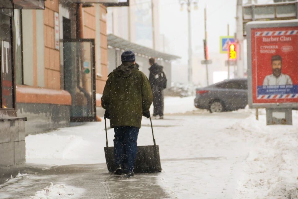    Снег в Барнауле. Источник: Виталий Барабаш