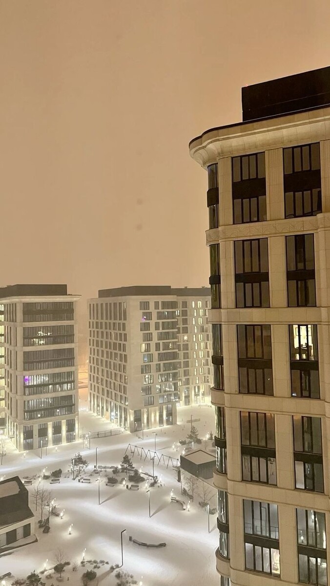 а у вас снег уже лежит?