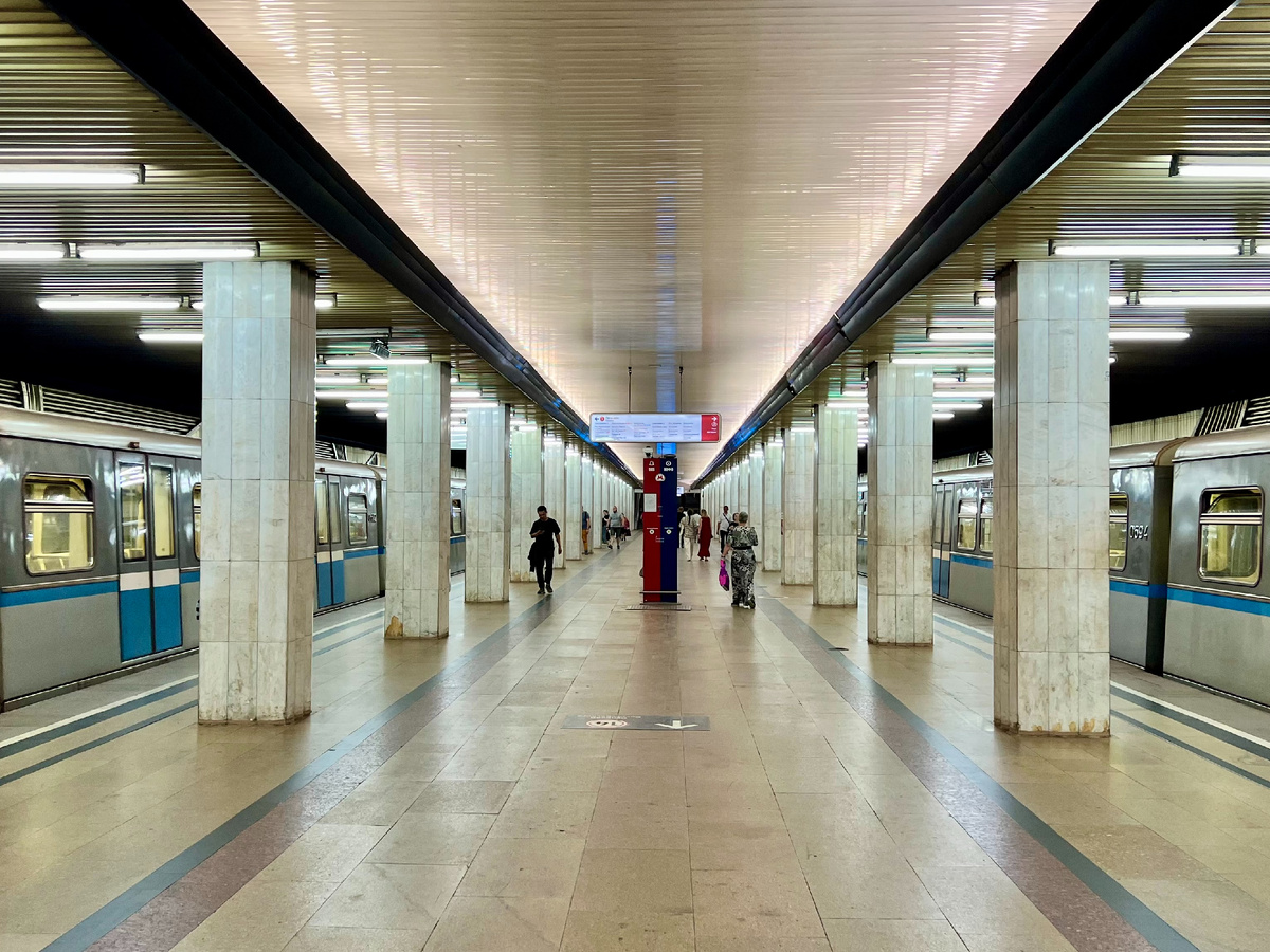 Станция "Бульвар Рокоссовского", 2025. Фото отсюда: https://ru.wikipedia.org