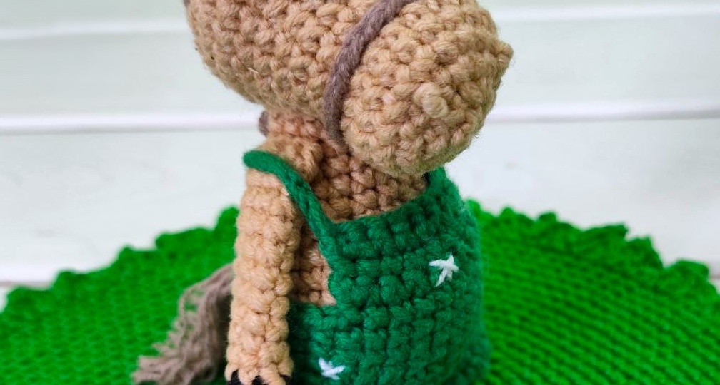 МК конь крючком