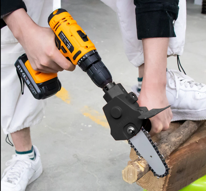 Электрическая цепная пила для дрели