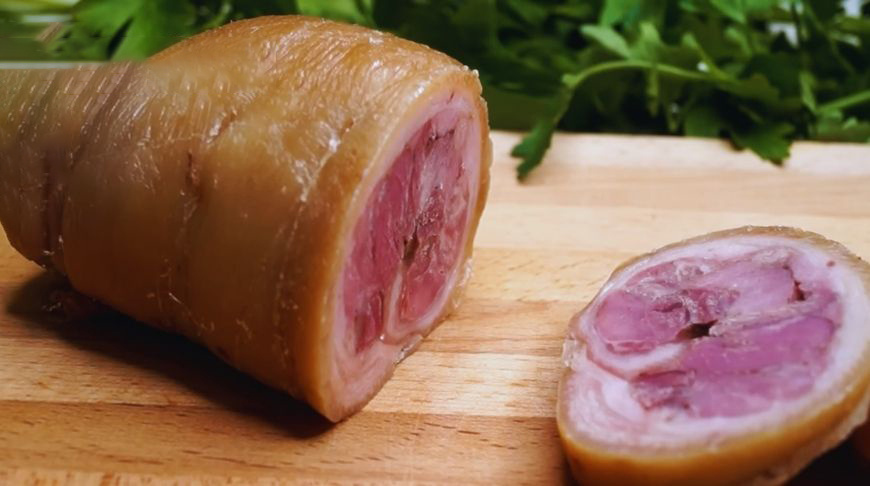 Домашняя ветчина из свиной рульки - просто, дешево и аппетитно