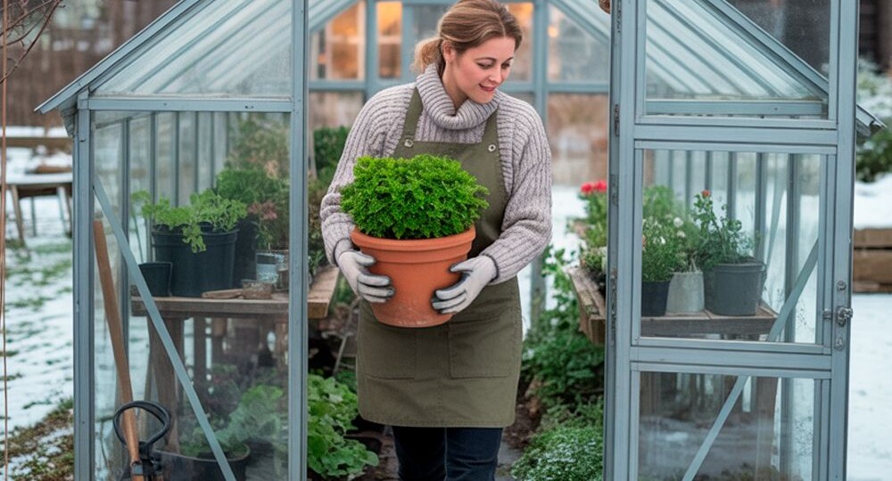 Хранение растений в неотапливаемой теплице зимой